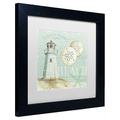 Trademark Fine Art Beach House I Black Framed Wall Art