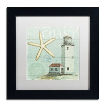 Trademark Fine Art Beach House II Black Framed Wall Art