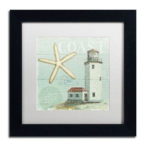 Trademark Fine Art Beach House II Black Framed Wall Art