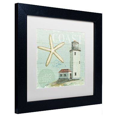 Trademark Fine Art Beach House II Black Framed Wall Art