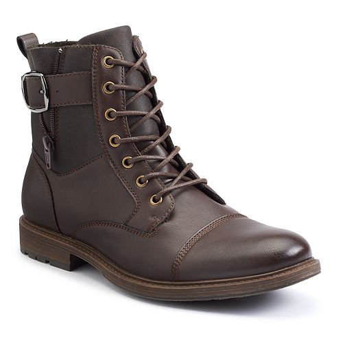 Apt. 9® Men's Cap-Toe Lace-Up Combat Boots