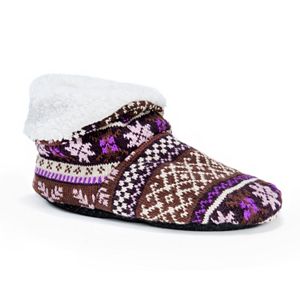 MUK LUKS Women's Knit Bootie Slippers