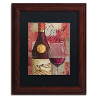 Trademark Fine Art Vin Abstract I Wood Finish Framed Wall Art