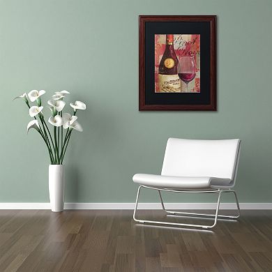 Trademark Fine Art Vin Abstract I Wood Finish Framed Wall Art
