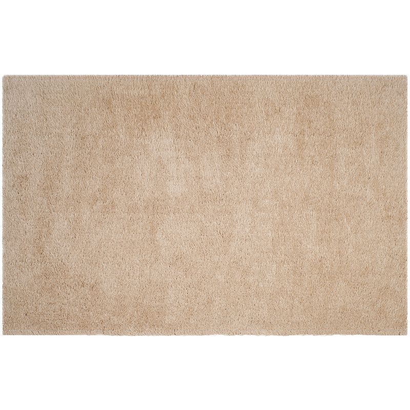 Safavieh Venice Solid Shag Rug, White, 4X6 Ft