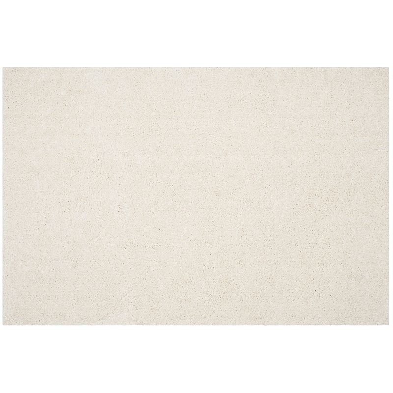 Safavieh Popcorn Solid Shag Rug, White, 5X8 Ft