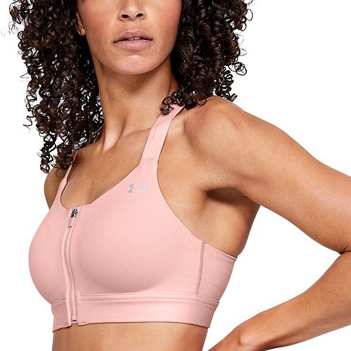 Under Armour Eclipse Zip Front High Impact Sports Bra 1293829 