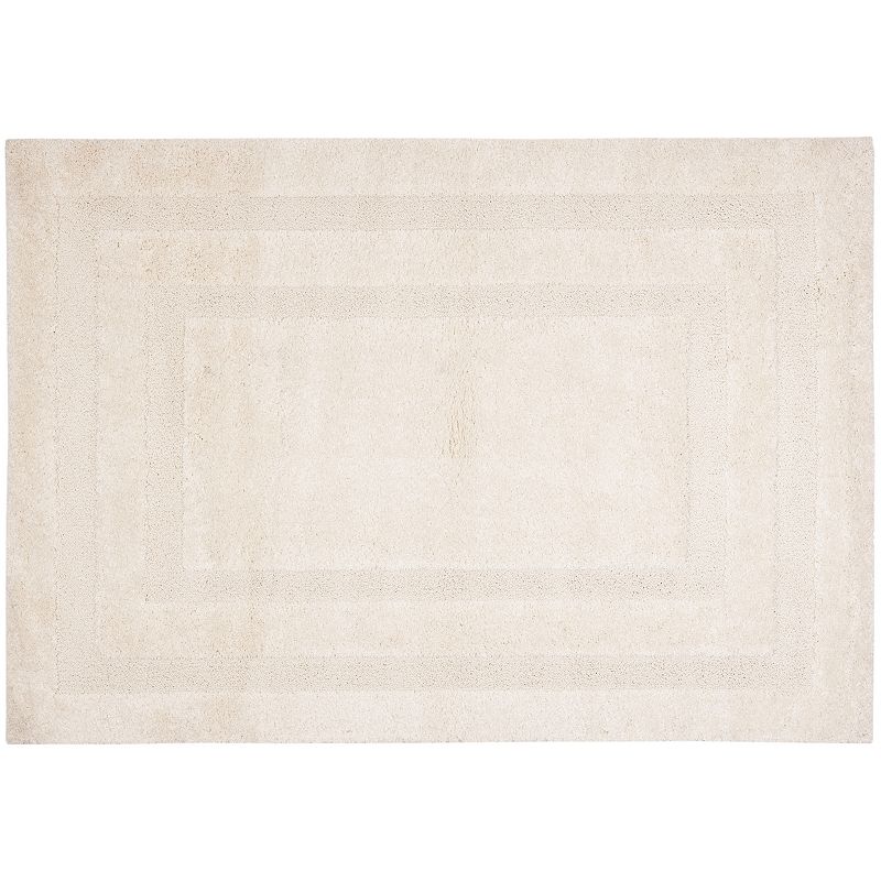 SAFAVIEH Florida Mason Bordered Shag Area Rug  Cream  8'6"  x 12'