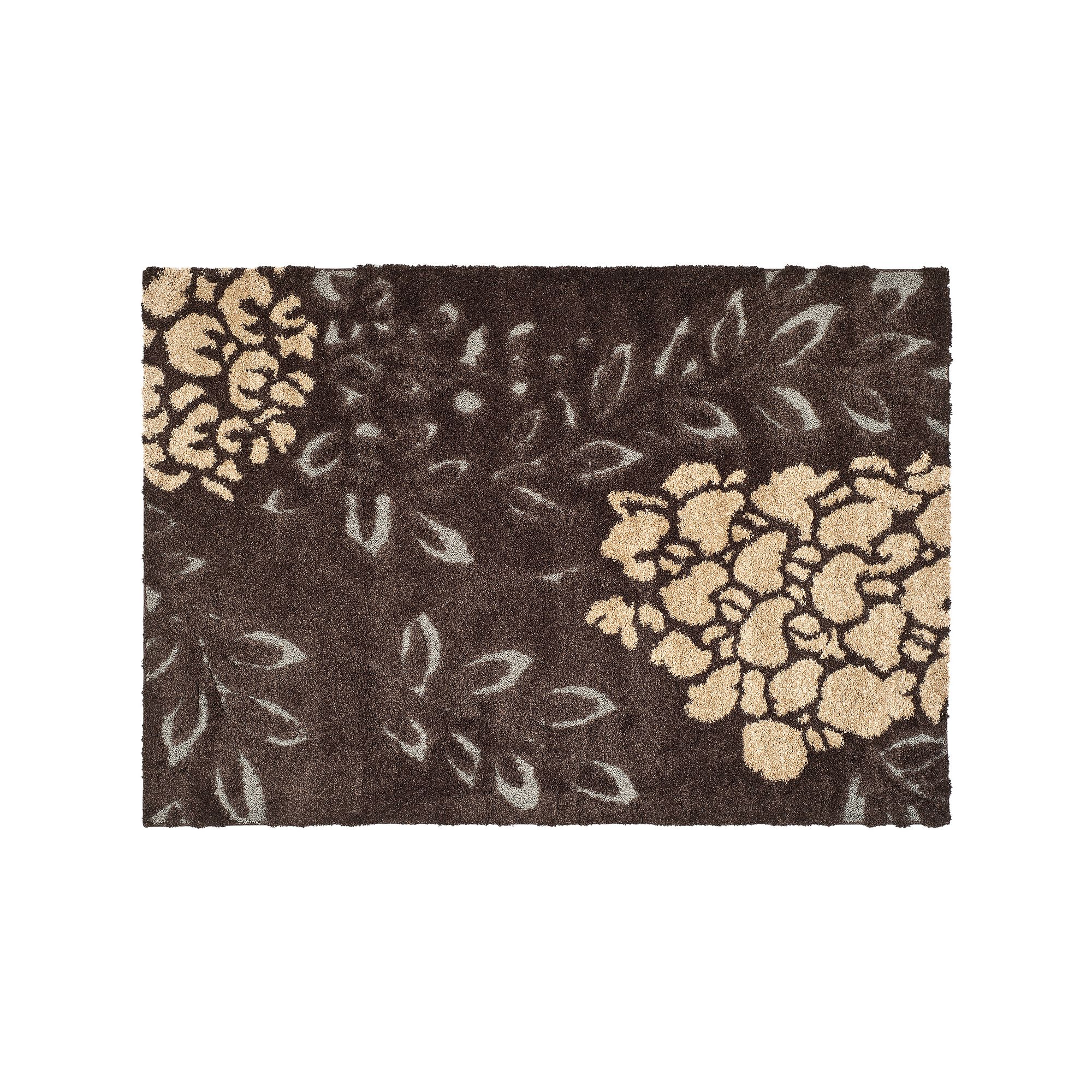 Safavieh Florida Floral Shag Rug, Dark Brown Gray