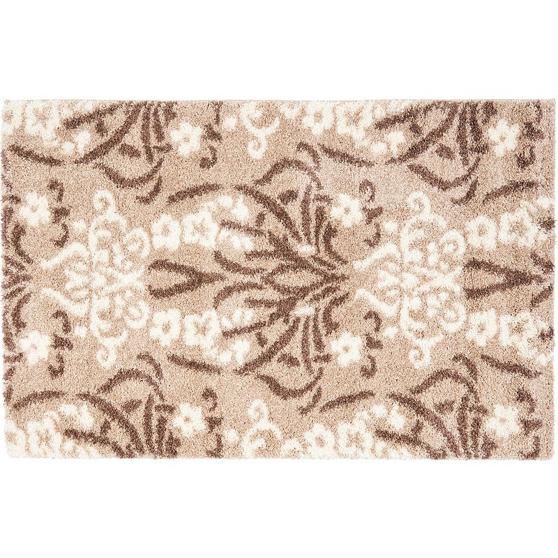 Safavieh Florida Scrollwork I Shag Rug, Brown, 6.5Ft Sq