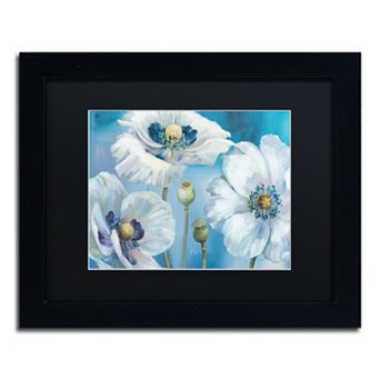 Trademark Fine Art Blue Dance I Black Framed Wall Art