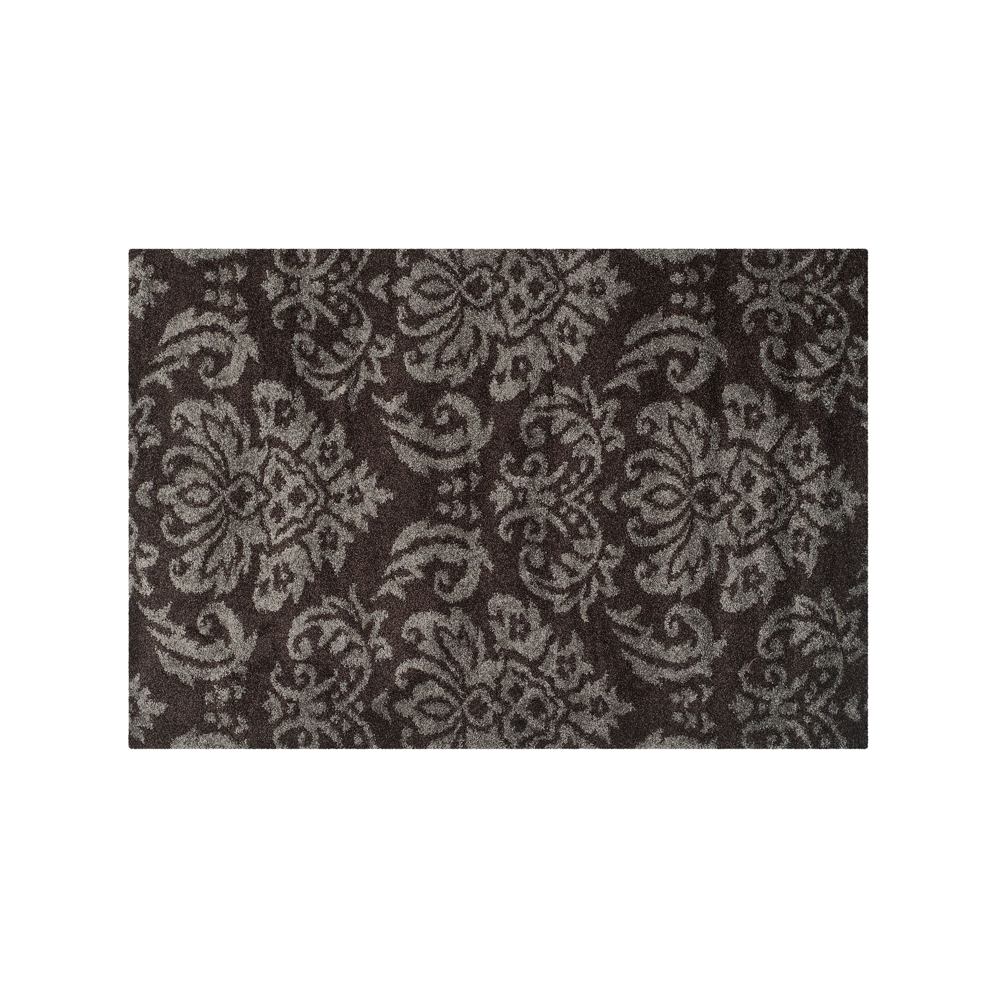 Safavieh Florida Medallion Shag Rug, Dark Brown Smoke