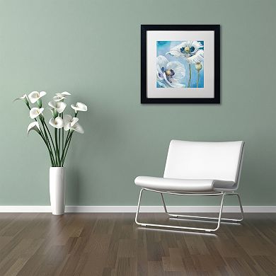 Trademark Fine Art Blue Dance II Black Framed Wall Art