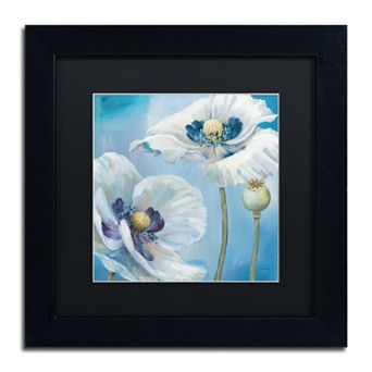 Trademark Fine Art Blue Dance II Black Framed Wall Art