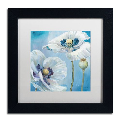 Trademark Fine Art Blue Dance II Black Framed Wall Art