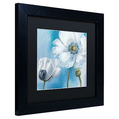 Trademark Fine Art Blue Dance III Black Framed Wall Art