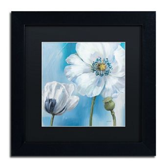 Trademark Fine Art Blue Dance III Black Framed Wall Art
