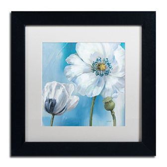 Trademark Fine Art Blue Dance III Black Framed Wall Art