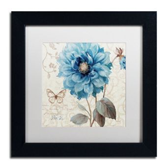 Trademark Fine Art A Blue Note II Black Framed Wall Art