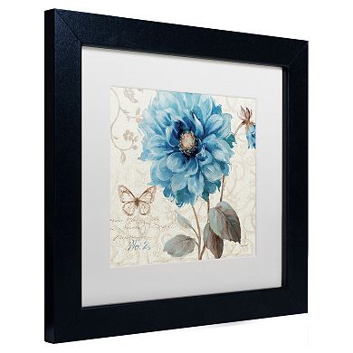 Trademark Fine Art A Blue Note II Black Framed Wall Art