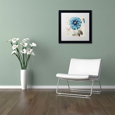 Trademark Fine Art A Blue Note II Black Framed Wall Art
