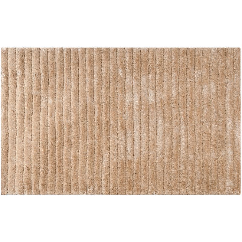 Safavieh 3D Deluxe Striped Shag Rug, White, 8X10 Ft