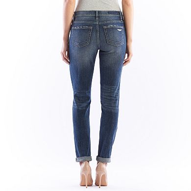 Women's Rock & Republic® Berlin Midrise Cuffed Ripped Skinny Jeans