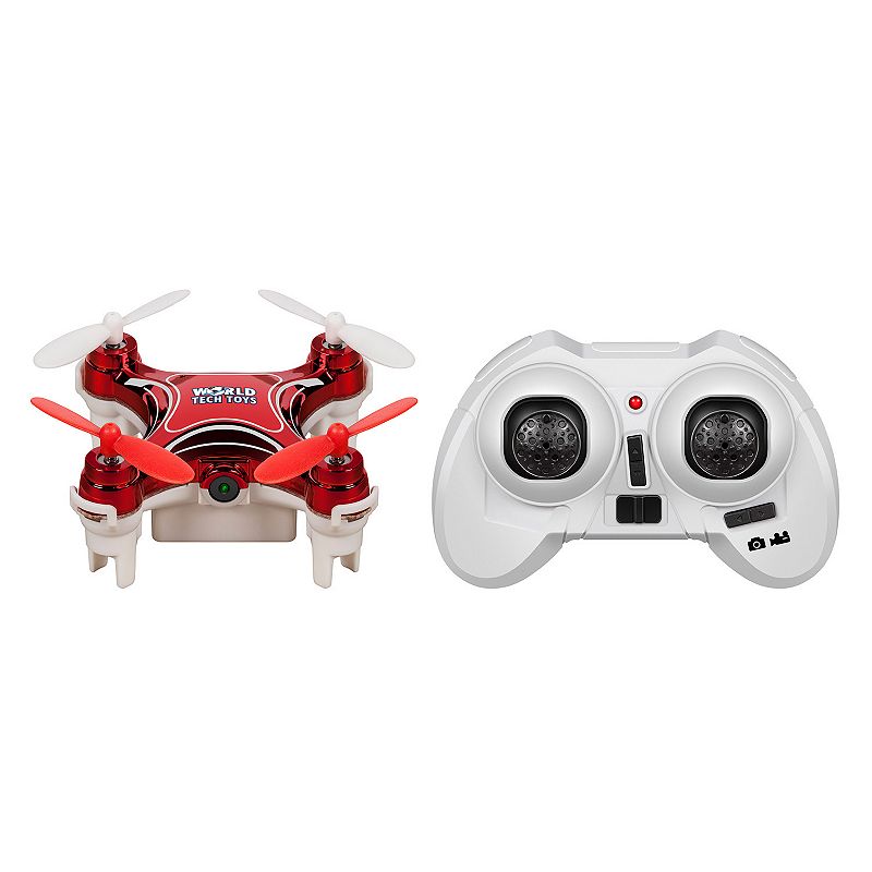 World Tech Toys Nemo Camera Remote Control Quadcopter Spy Drone, Red