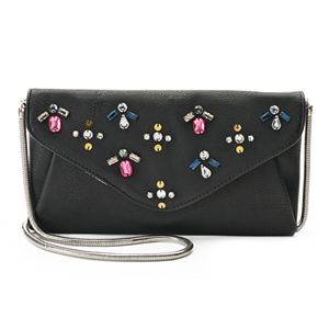 Candie's® Kaylee Rhinestone Envelope Clutch
