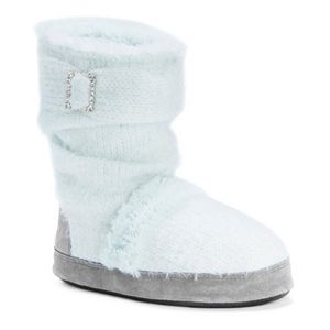 MUK LUKS Women's Jenna Sweater Knit Boot Slippers