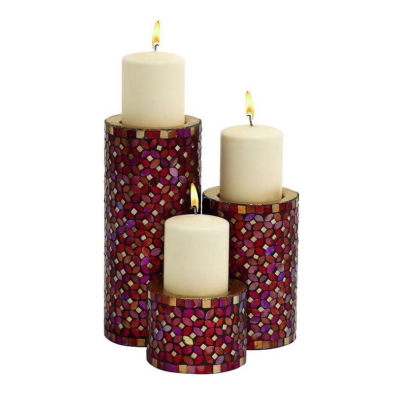 39662507 Updated Traditional Mosaic Candle Holder 3-piece S sku 39662507