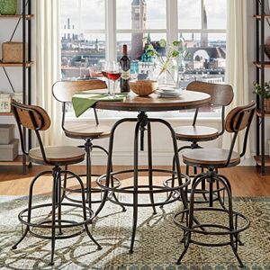 HomeVance Sorenson Counter Height Adjustable Dining Table 5-piece Set