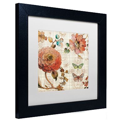 Trademark Fine Art French Country IV Black Framed Wall Art