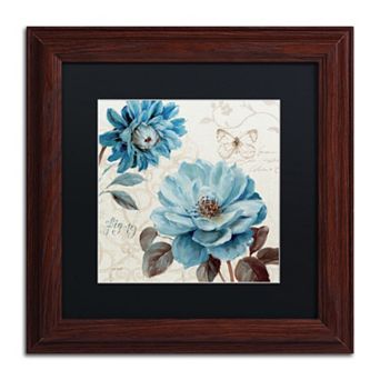 Trademark Fine Art A Blue Note III Wood Finish Framed Wall Art