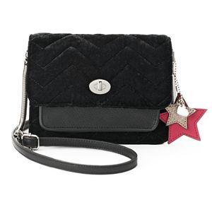 Candie's® Lucy Velvet Flap Crossbody Bag