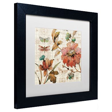 Trademark Fine Art French Country V Black Framed Wall Art