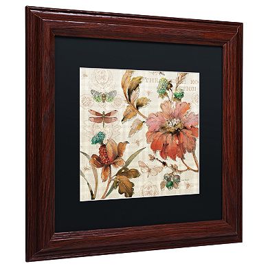 Trademark Fine Art French Country V Wood Finish Framed Wall Art