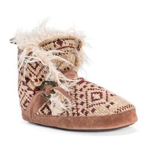 MUK LUKS Women's Wendy Knit Boot Slippers