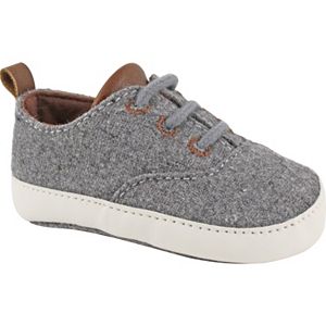 Baby Boy Wee Kids Wool Lace Up Crib Shoes