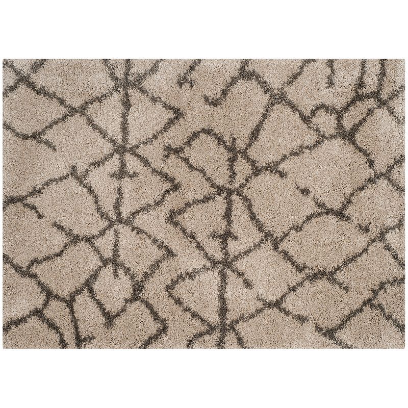 Safavieh Belize Tribal Abstract Shag Rug, Brown, 4X6 Ft