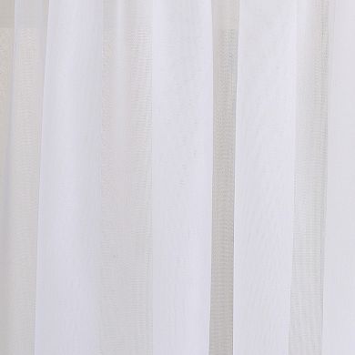 No. 918 Emily Solid Sheer Voile Rod Pocket Single Window Curtain Panel