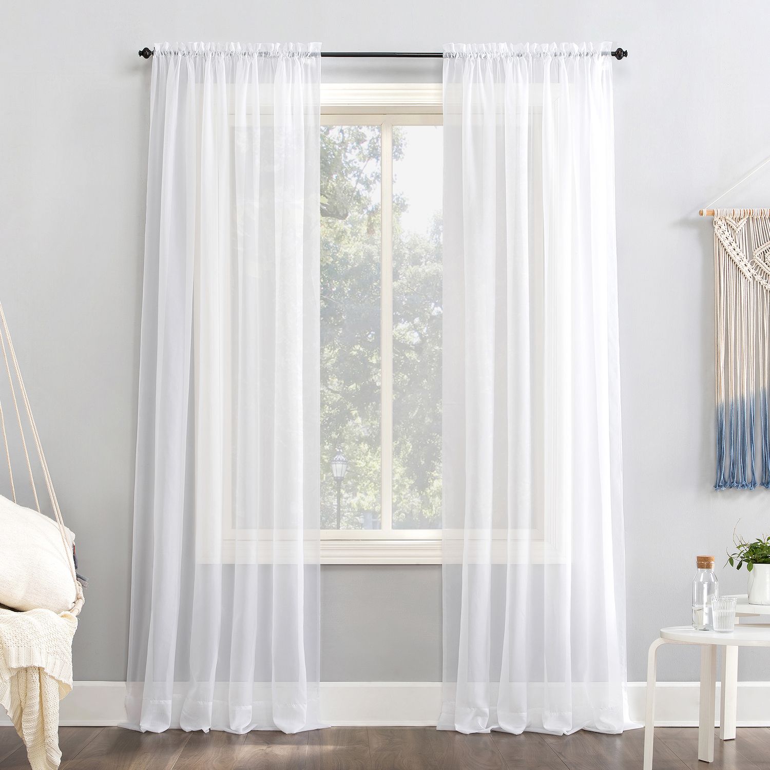 sheer voile curtains