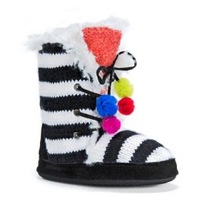 MUK LUKS Women's Juno Knit Boot Slippers