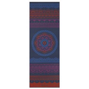 Gaiam 6mm Red Boho Folk Reversible Yoga Mat