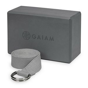 Gaiam Yoga Block & Strap Combo