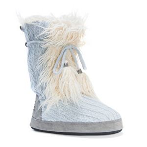 MUK LUKS Women's Jewel Sweater Knit Boot Slippers