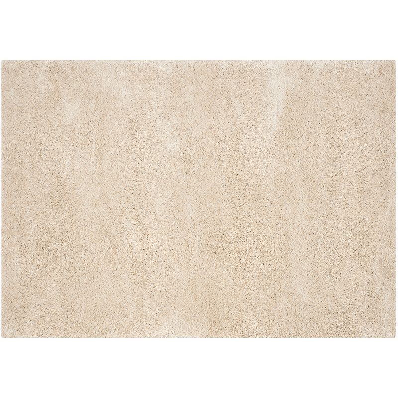 Safavieh Charlotte Solid Shag Rug, White, 5X7.5 Ft