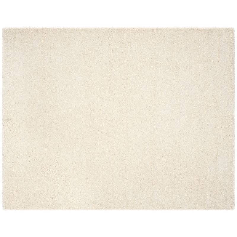 Safavieh Charlotte Solid Shag Rug, White, 5X7.5 Ft