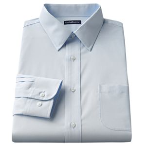 Big & Tall Croft & Barrow庐 Solid Broadcloth Point-Collar Dress Shirt