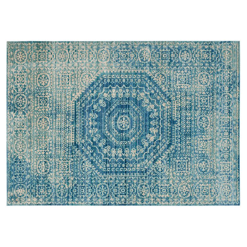 Safavieh Valencia Sheena Framed Medallion Rug, Multicolor, 5X8 Ft